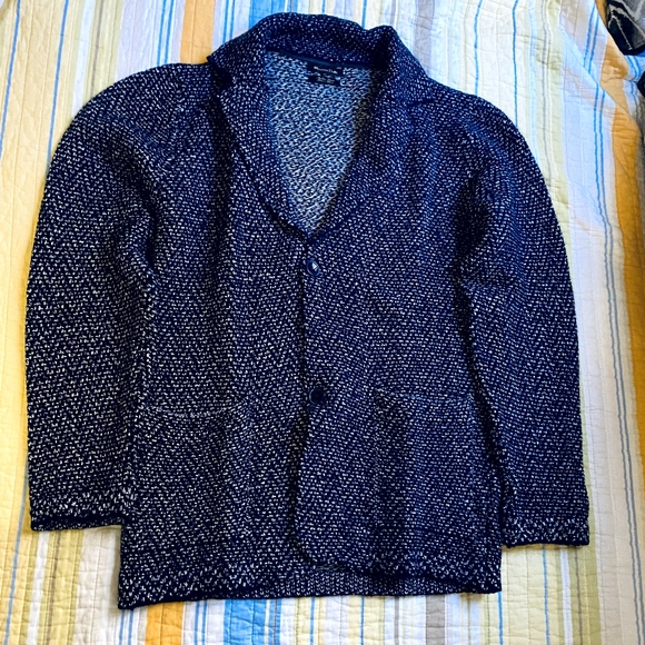 Massimo Dutti Knitted Blazer-Style Cardigan - Picture 1 of 2